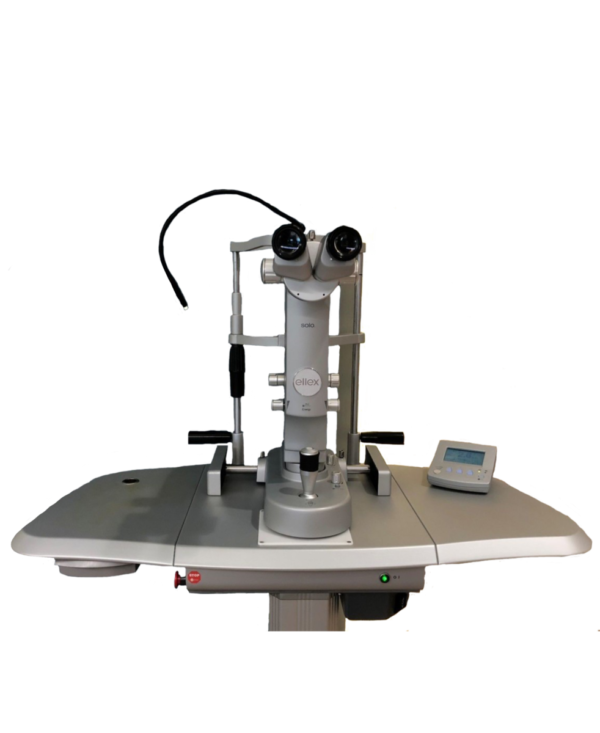Ellex Solo SLT Ophthalmic Glaucoma Laser w Power Table & Integrated Slit Lamp功能描述