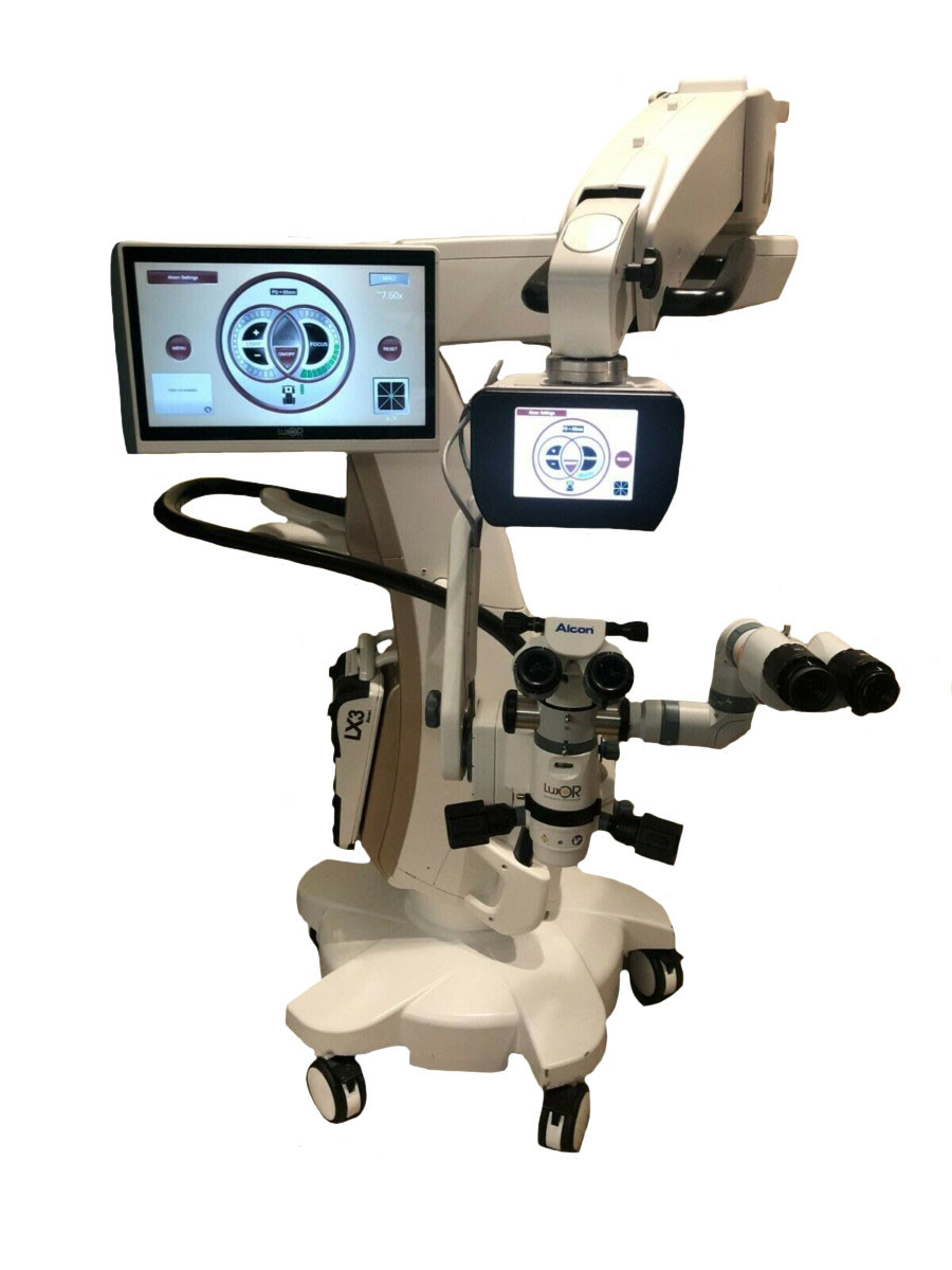 Alcon Luxor LX3眼科手术显微镜，带ILLUMIN-i AMP和脚踏板