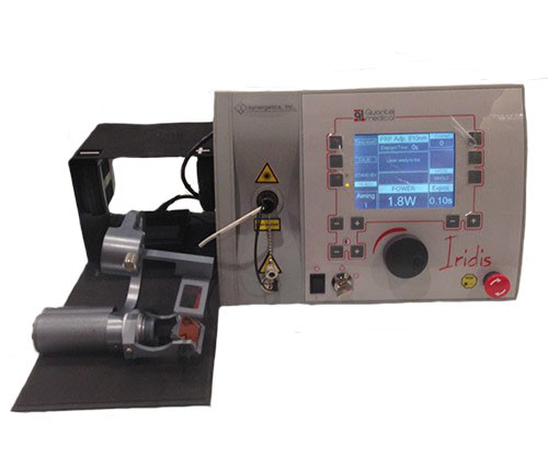 Quantel Iridis 810nm Red Laser Beaver Visitec BVI Endo Optiks E2 MicroProbe Endoscopy ECP Laser w 2 Probes